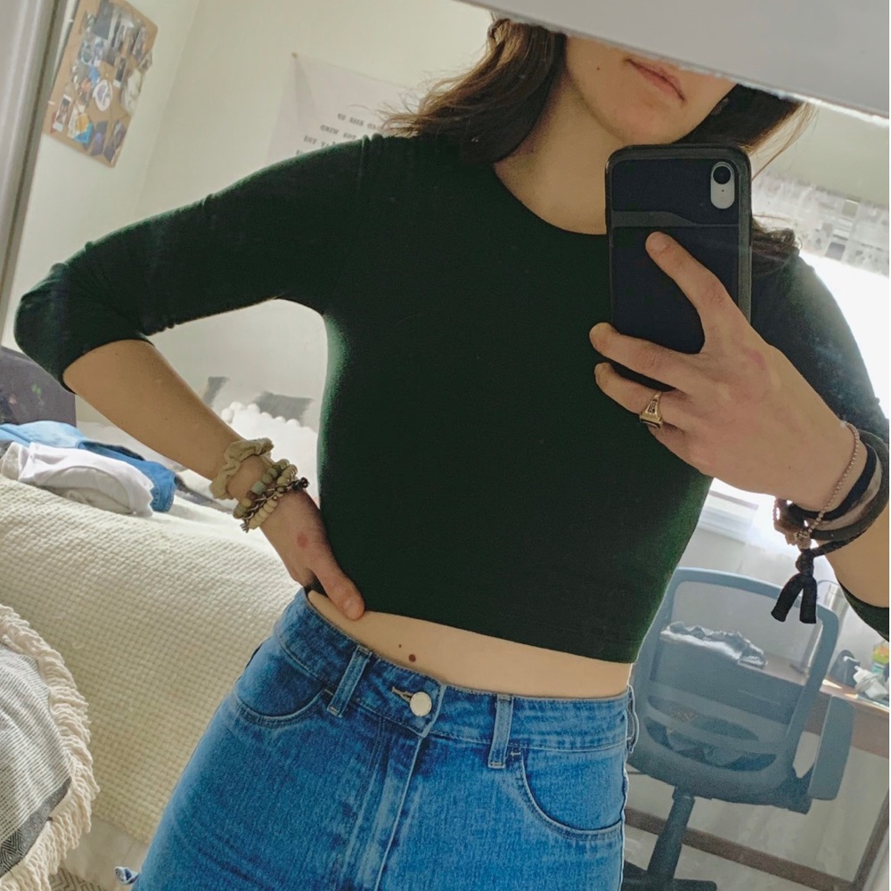 Crop Top with Lace Back
